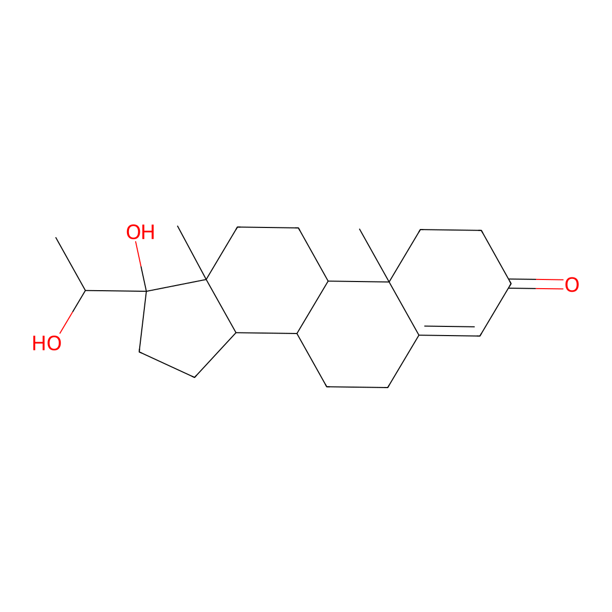 17,20alpha-Dihydroxy-4-pregnen-3-one molecular structure, CAS 652-69-7