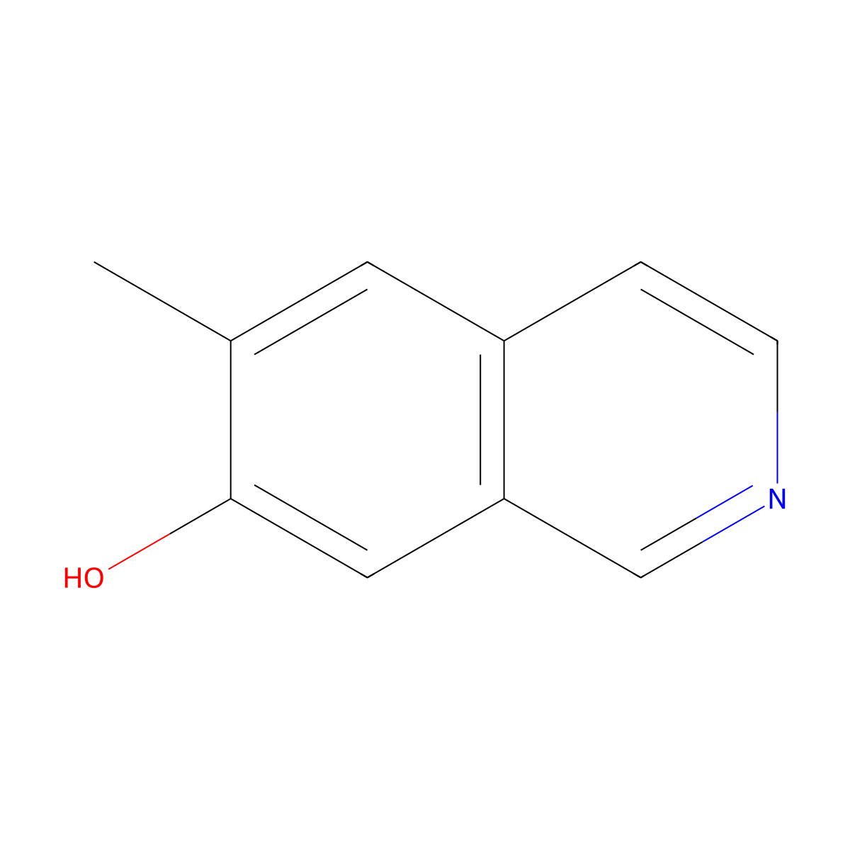 6-Methylisoquinolin-7-ol molecular structure, CAS 65200-74-0