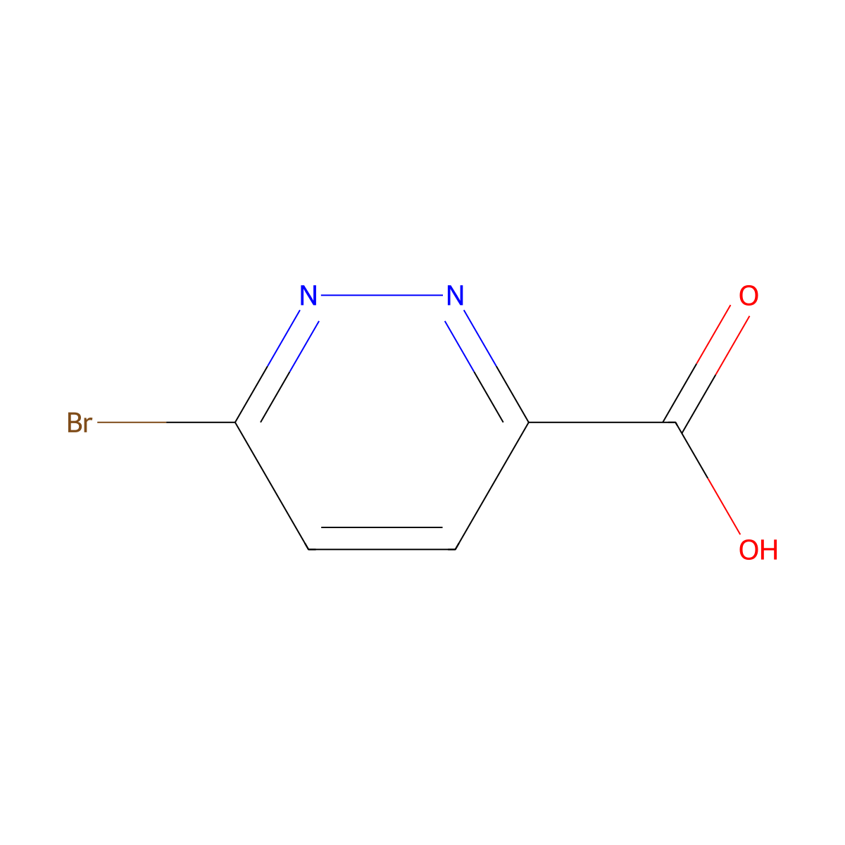 6-bromopyridazine-3-carboxylic Acid molecular structure, CAS 65202-51-9