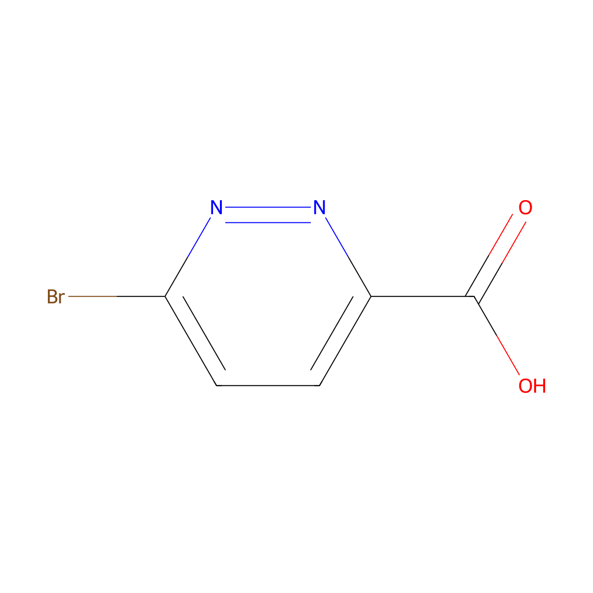 6-bromopyridazine-3-carboxylic Acid molecular structure, CAS 65202-51-9
