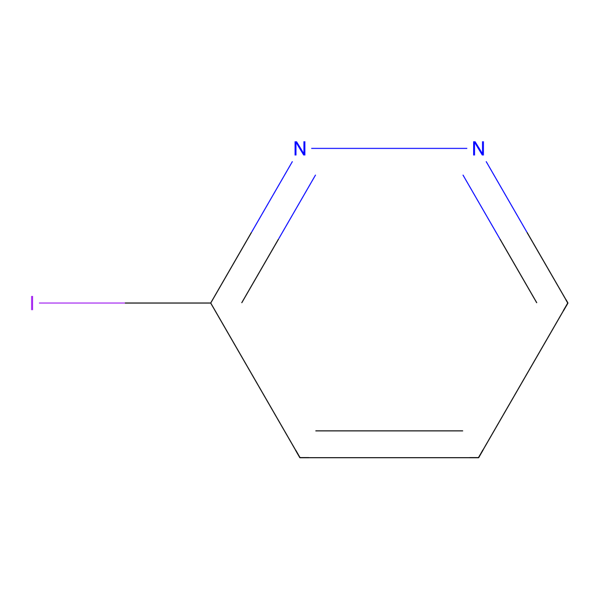 3-Iodopyridazine molecular structure, CAS 65202-53-1