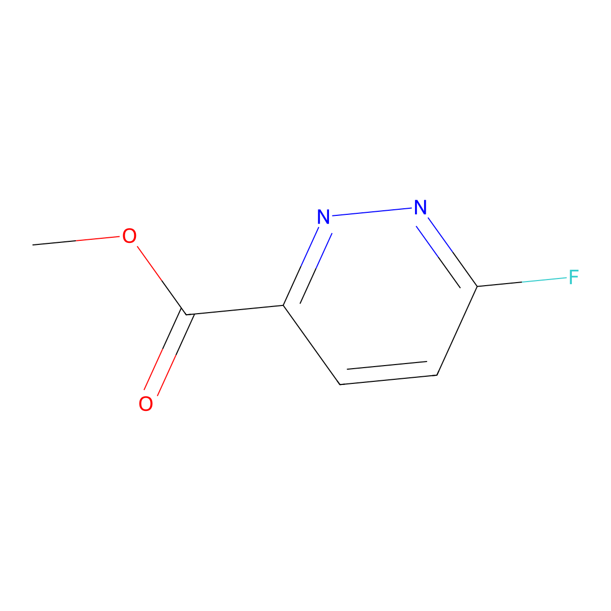 Methyl 6-fluoropyridazine-3-carboxylate molecular structure, CAS 65202-57-5
