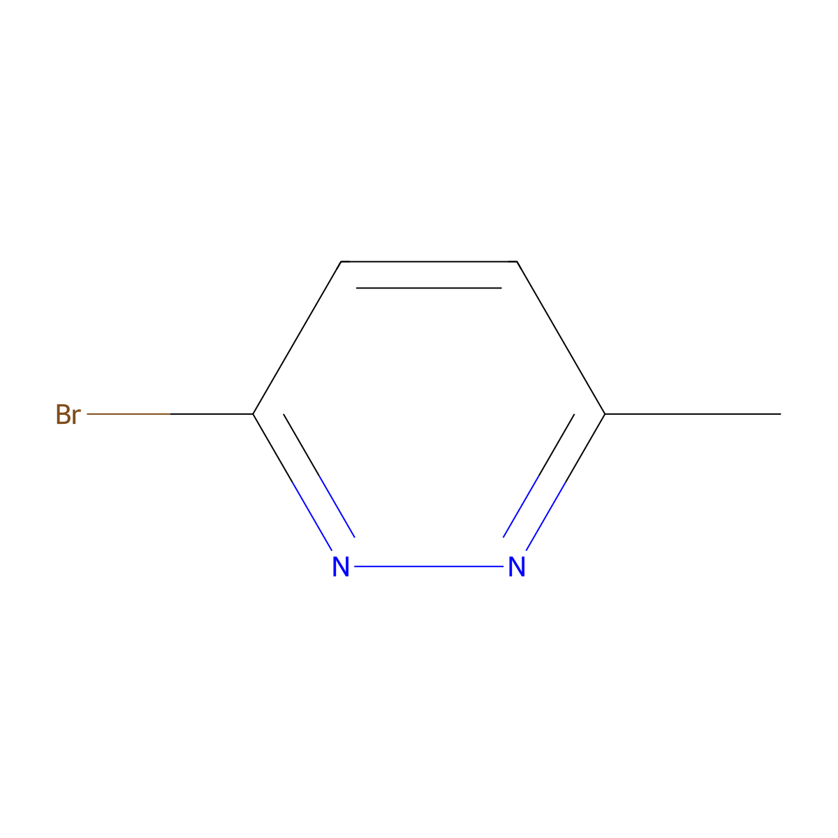 3-Bromo-6-methylpyridazine molecular structure, CAS 65202-58-6