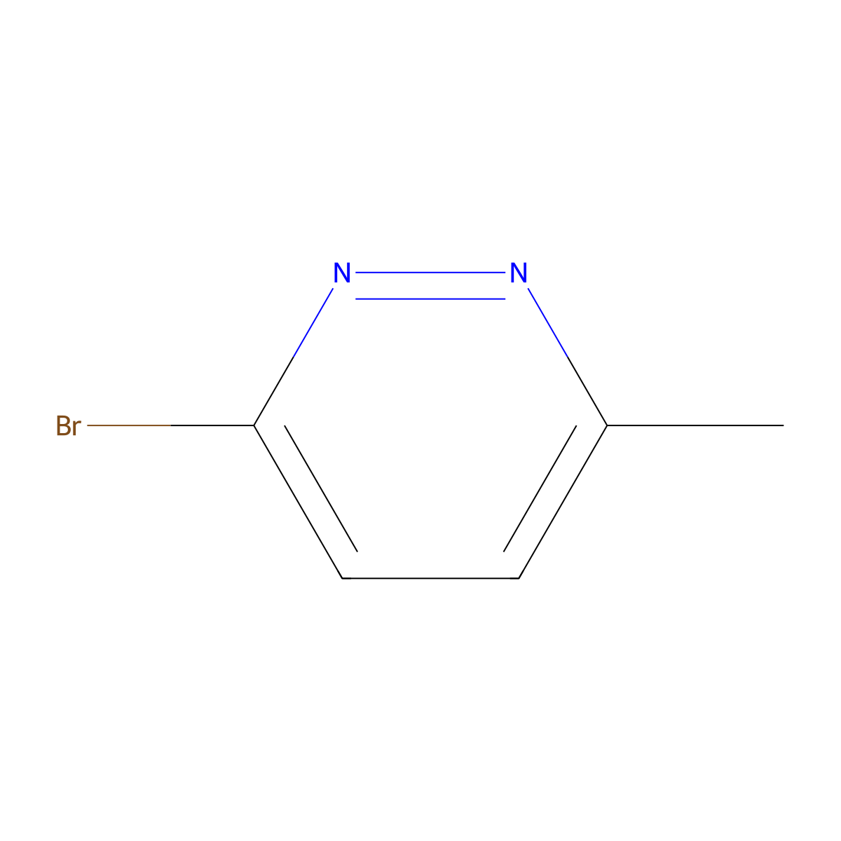 3-Bromo-6-methylpyridazine molecular structure, CAS 65202-58-6