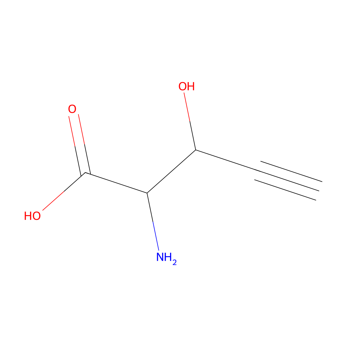 3-Ethynylserine molecular structure, CAS 65207-64-9
