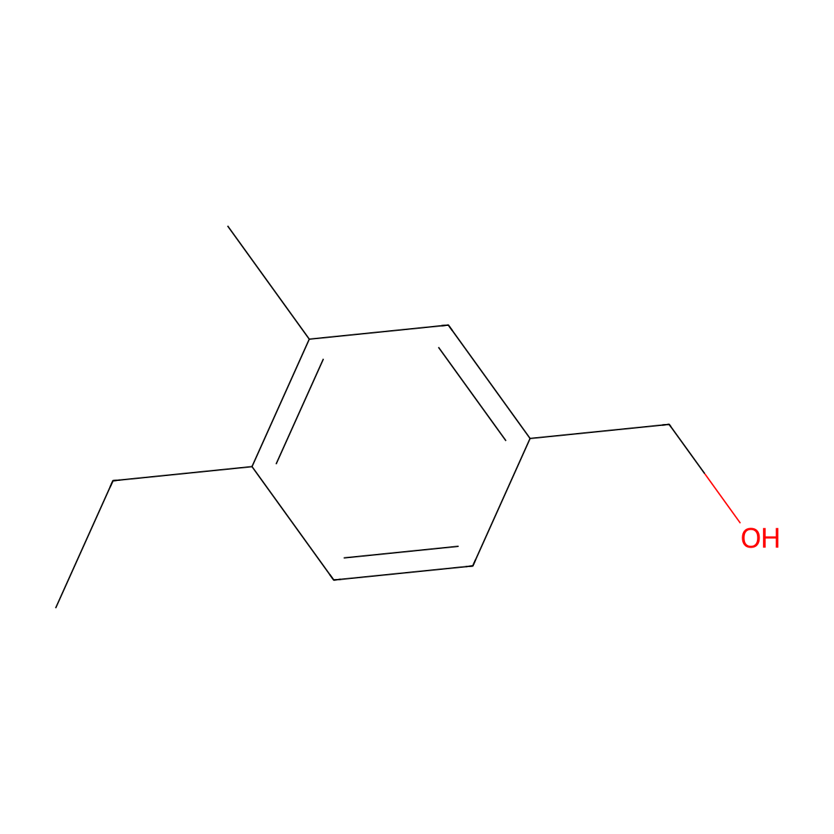 (4-Ethyl-3-methylphenyl)methanol molecular structure, CAS 6521-16-0
