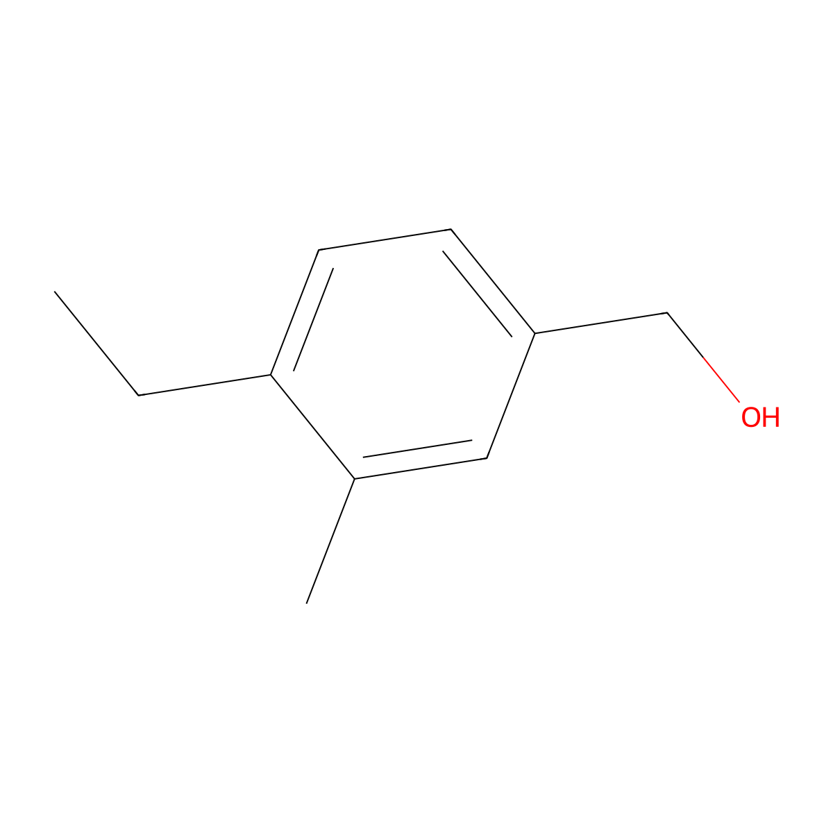 (4-Ethyl-3-methylphenyl)methanol molecular structure, CAS 6521-16-0