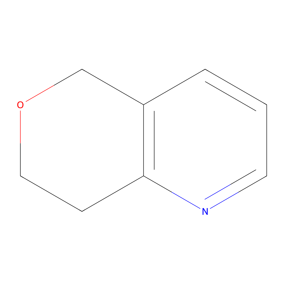 7,8-Dihydro-5H-pyrano[4,3-b]pyridine molecular structure, CAS 65210-60-8
