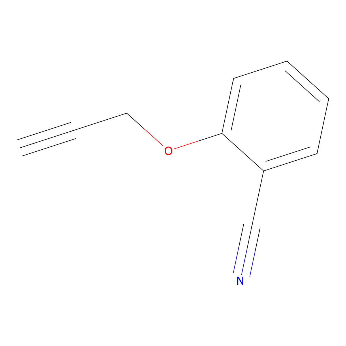 2-(Prop-2-yn-1-yloxy)benzonitrile molecular structure, CAS 65211-56-5