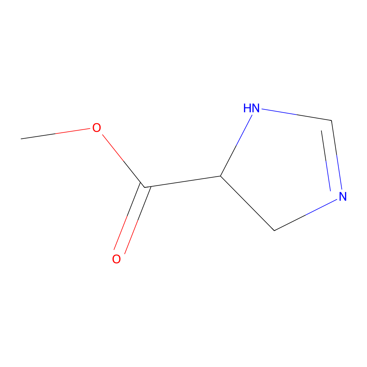 methyl 4,5-dihydro-1H-imidazole-5-carboxylate molecular structure, CAS 652128-54-6