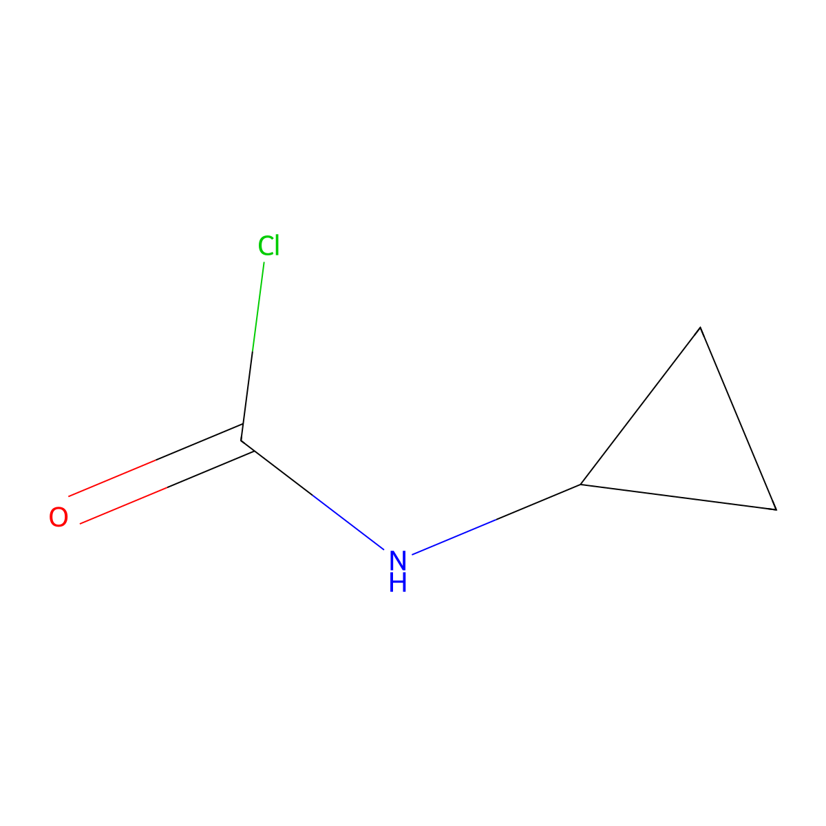 N-cyclopropylcarbamoyl chloride molecular structure, CAS 652131-62-9