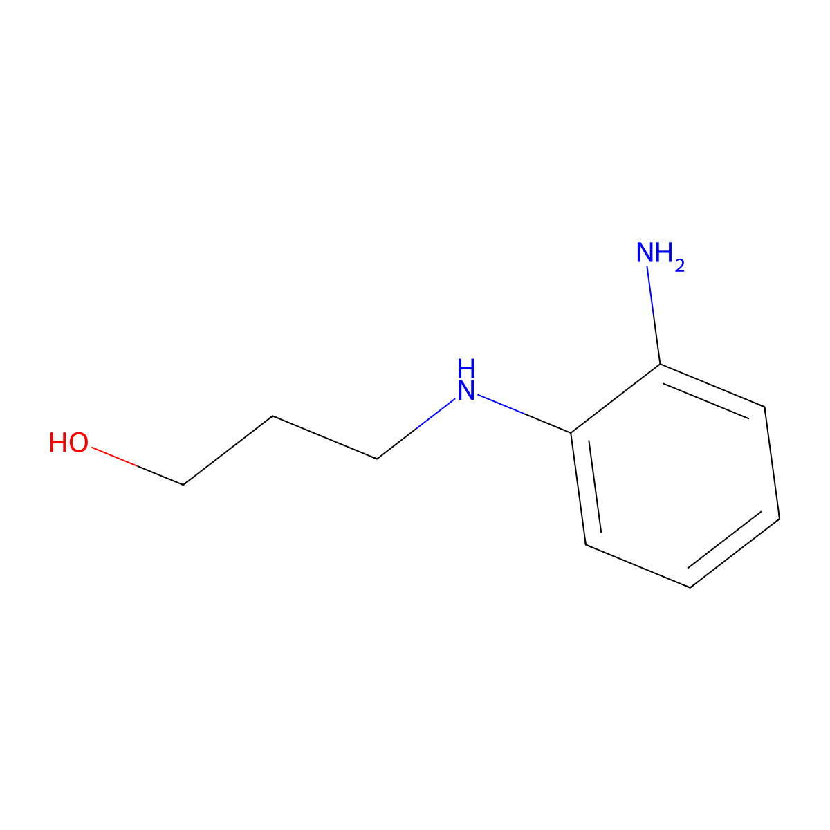 3-[(2-Aminophenyl)amino]propan-1-ol molecular structure, CAS 65214-43-9