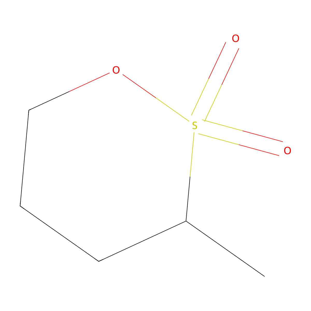 3-Methyl-1,2lambda~6~-oxathiane-2,2-dione molecular structure, CAS 652143-82-3