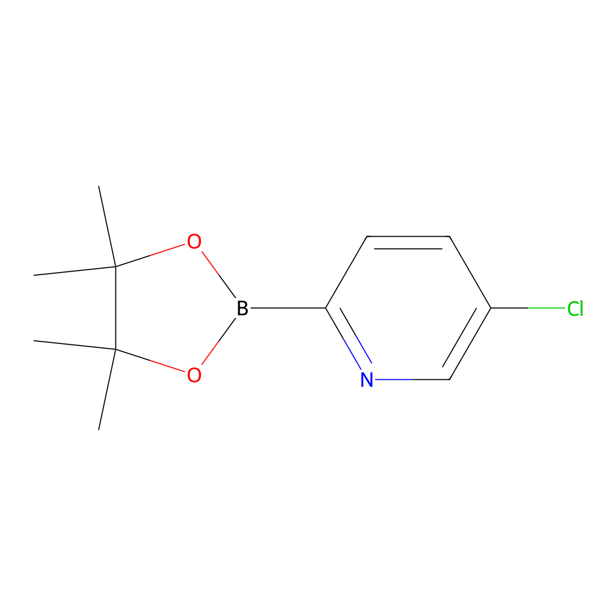 5-Chloropyridine-2-boronic acid pinacol ester molecular structure, CAS 652148-93-1
