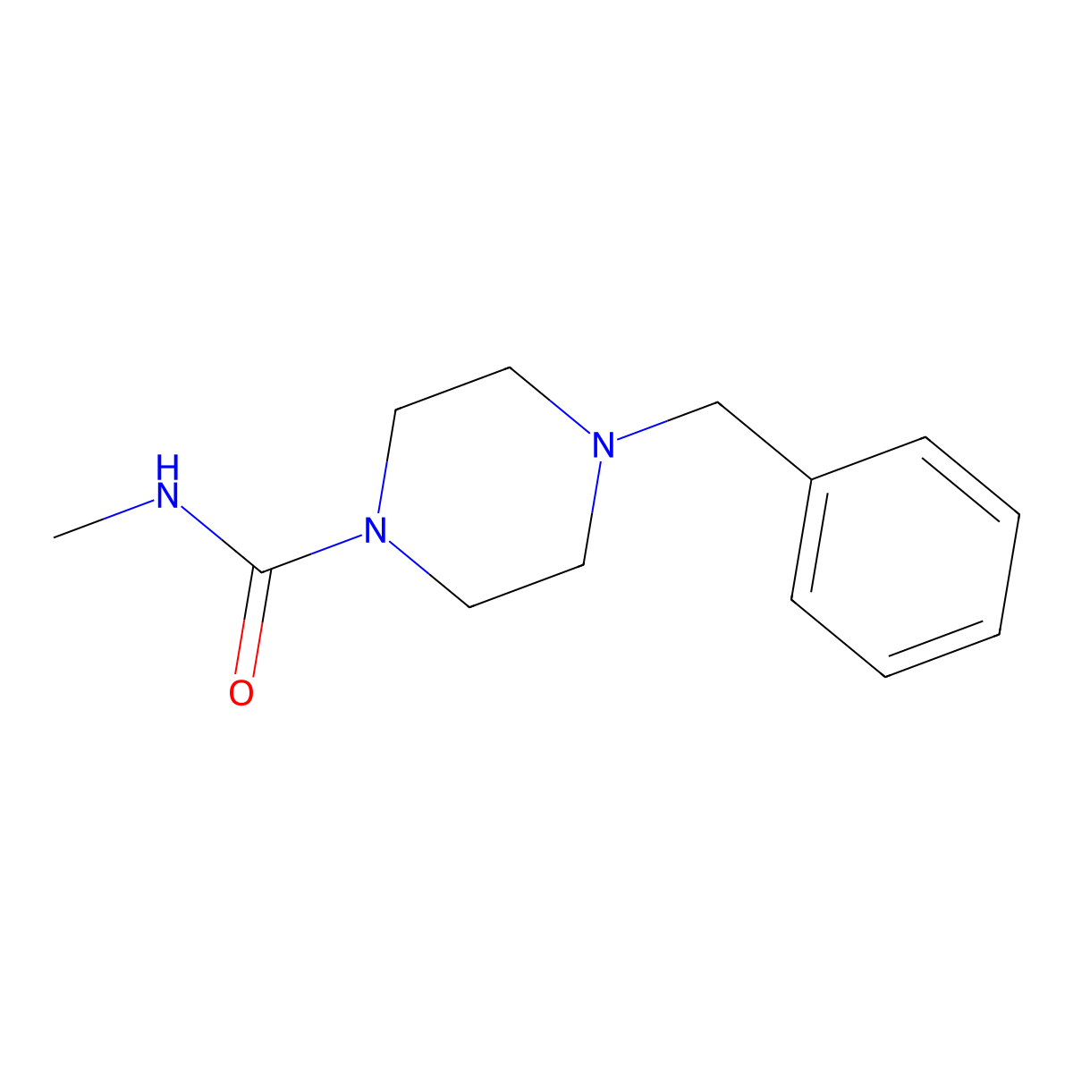 4-benzyl-N-methylpiperazine-1-carboxamide molecular structure, CAS 652156-53-1