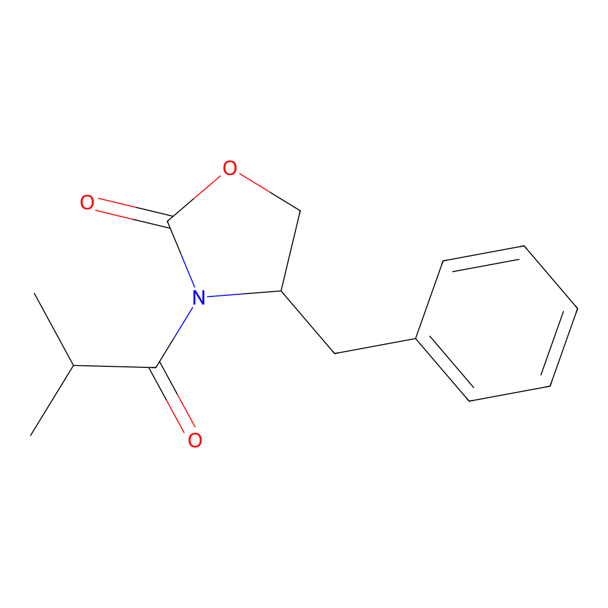 (S)-4-Benzyl-3-isobutyryloxazolidin-2-one molecular structure, CAS 652157-27-2