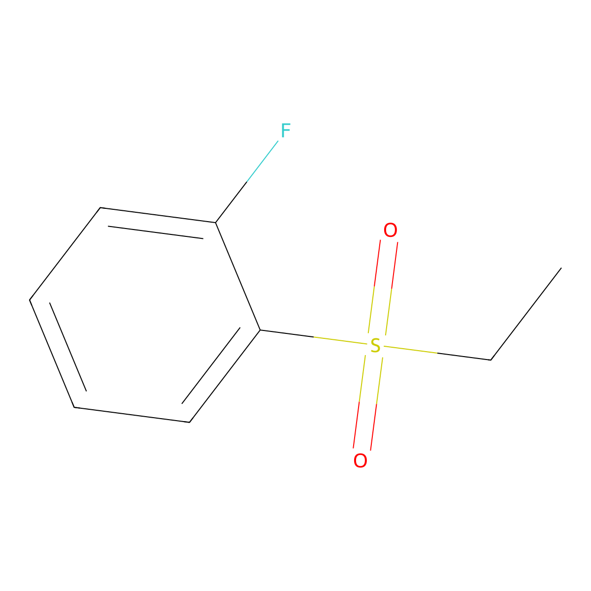 1-(Ethanesulfonyl)-2-fluorobenzene molecular structure, CAS 652170-25-7