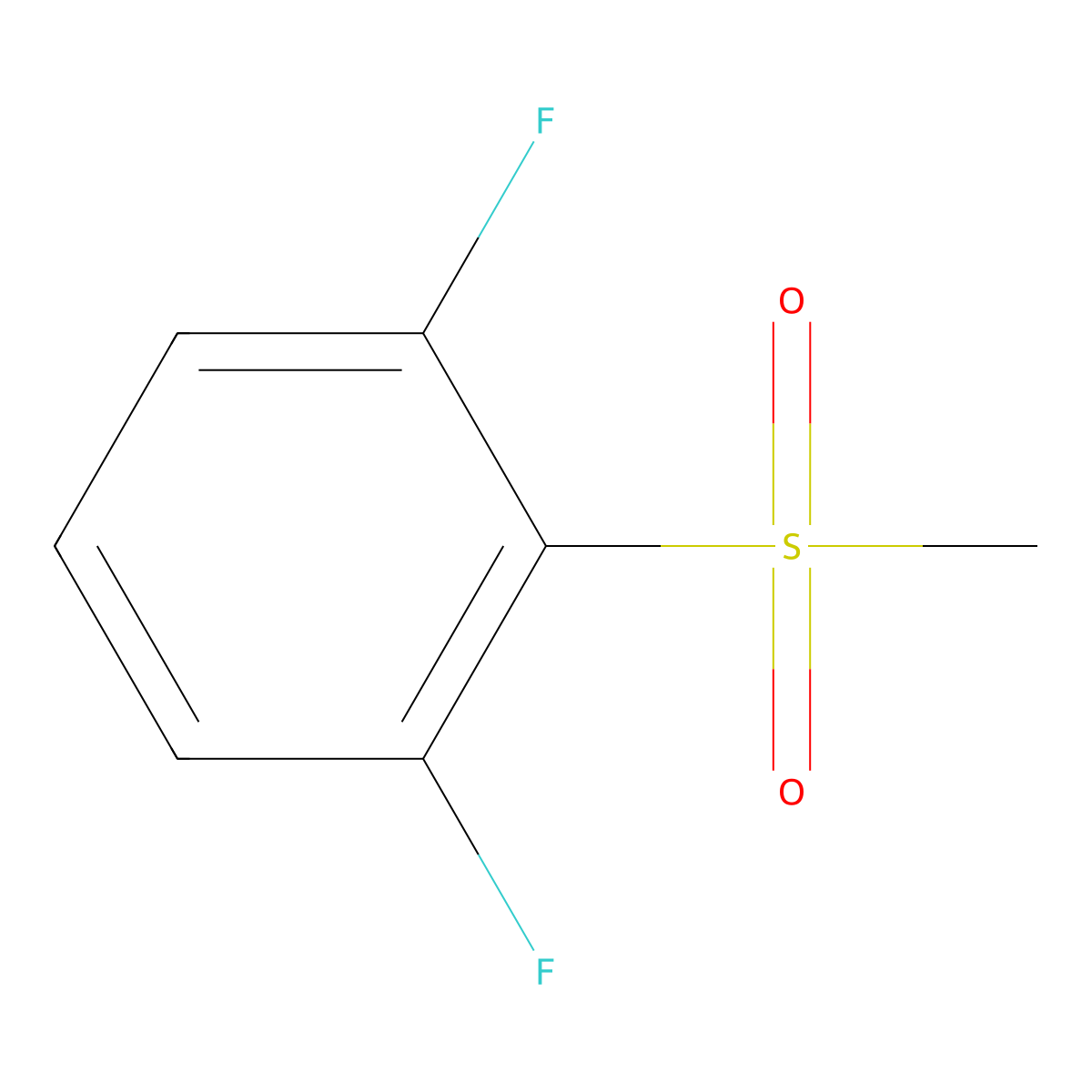 1,3-Difluoro-2-(methanesulfonyl)benzene molecular structure, CAS 652171-14-7