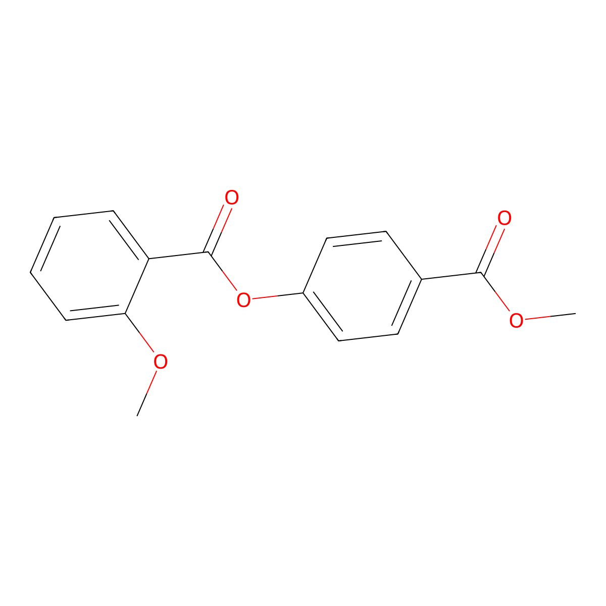 4-(Methoxycarbonyl)phenyl 2-methoxybenzoate molecular structure, CAS 65220-51-1