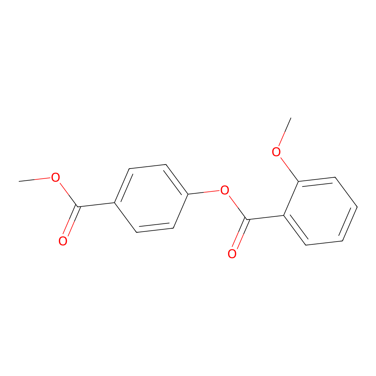 4-(Methoxycarbonyl)phenyl 2-methoxybenzoate molecular structure, CAS 65220-51-1