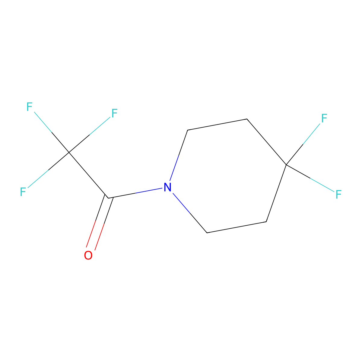 4,4-Difluoro-1-(trifluoroacetyl)-piperidine molecular structure, CAS 65220-85-1