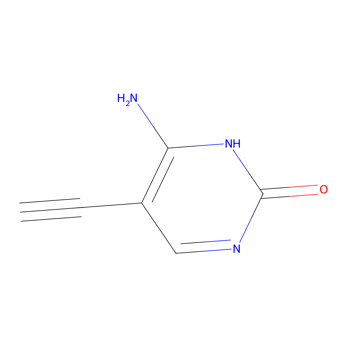 4-Amino-5-ethynyl-1,2-dihydropyrimidin-2-one molecular structure, CAS 65223-79-2