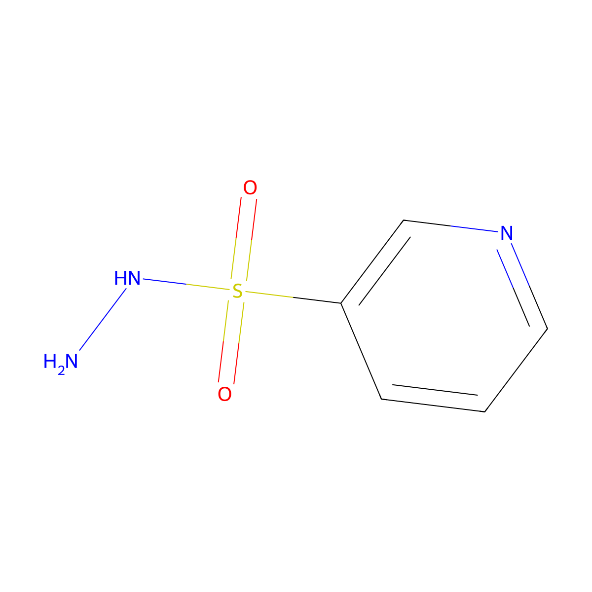 Pyridine-3-sulfonohydrazide molecular structure, CAS 65227-53-4