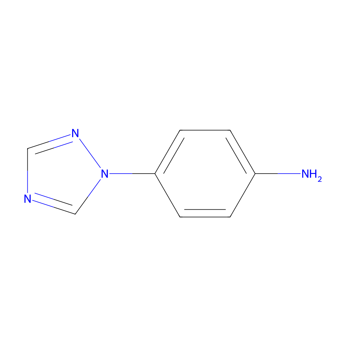 4-(1,2,4-Triazol-1-yl)aniline molecular structure, CAS 6523-49-5