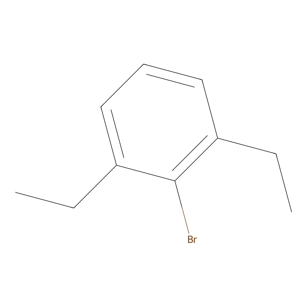 2-Bromo-1,3-diethylbenzene molecular structure, CAS 65232-57-7