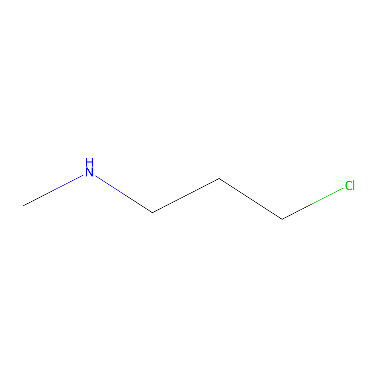 3-chloro-N-methylpropan-1-amine molecular structure, CAS 65232-62-4