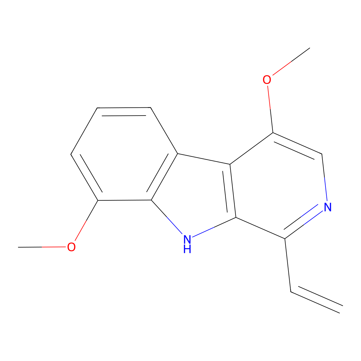 Dehydrocrenatidine molecular structure, CAS 65236-62-6