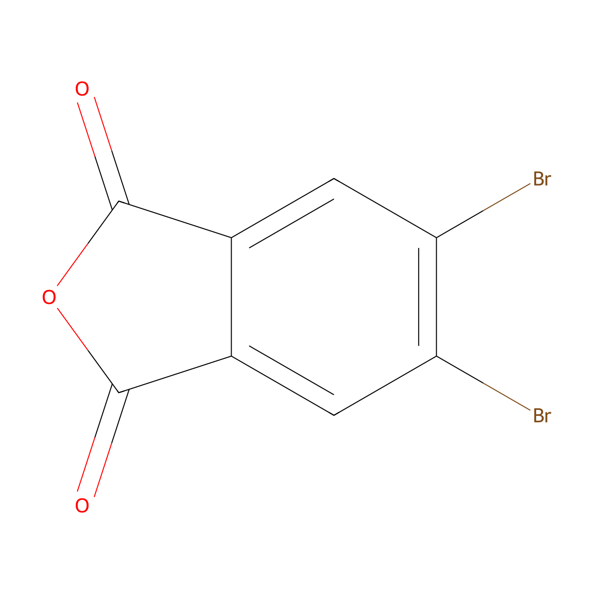 5,6-Dibromoisobenzofuran-1,3-dione molecular structure, CAS 65237-17-4