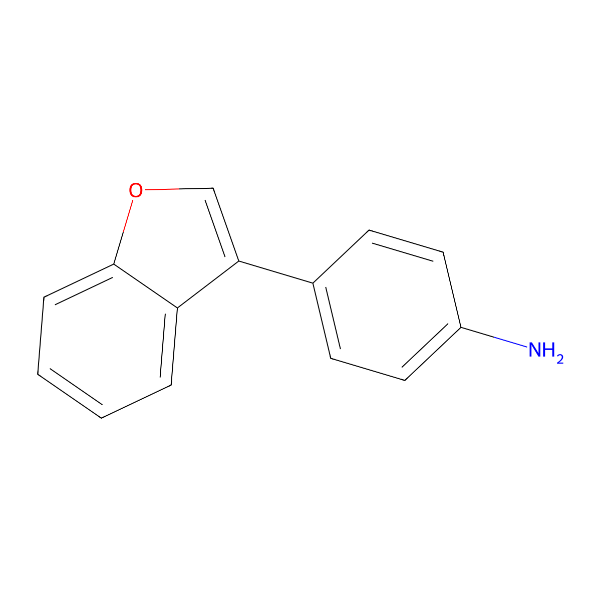 4-(Benzofuran-3-yl)aniline molecular structure, CAS 65246-15-3