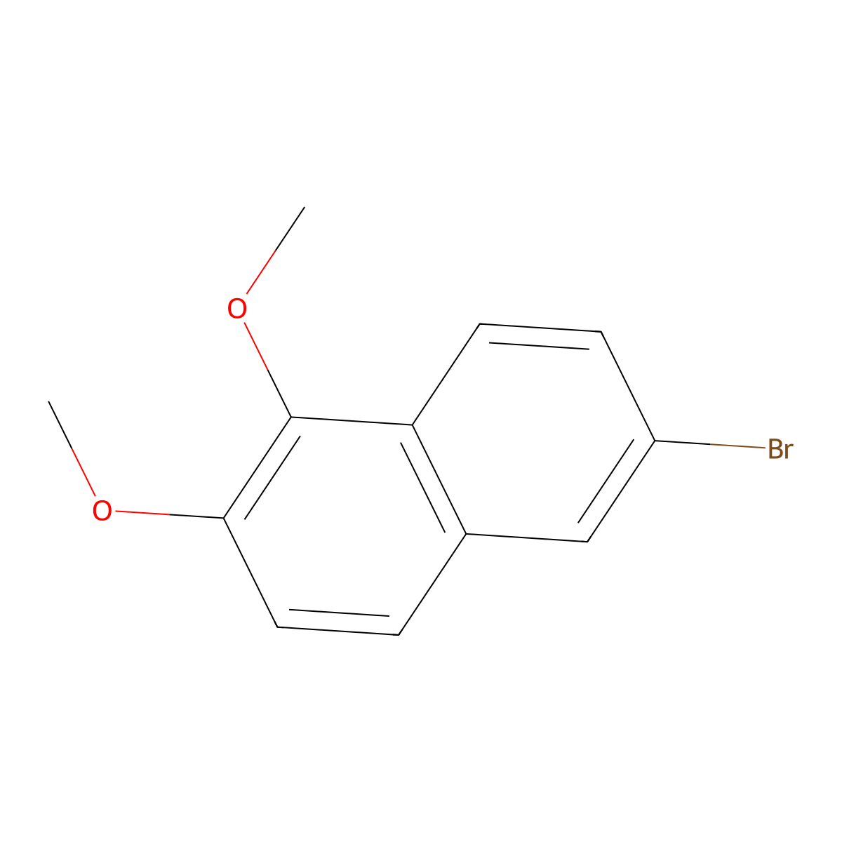 6-Bromo-1,2-dimethoxynaphthalene molecular structure, CAS 65249-23-2