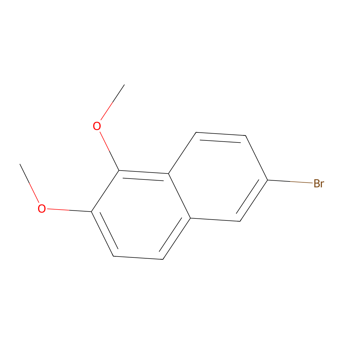 6-Bromo-1,2-dimethoxynaphthalene molecular structure, CAS 65249-23-2
