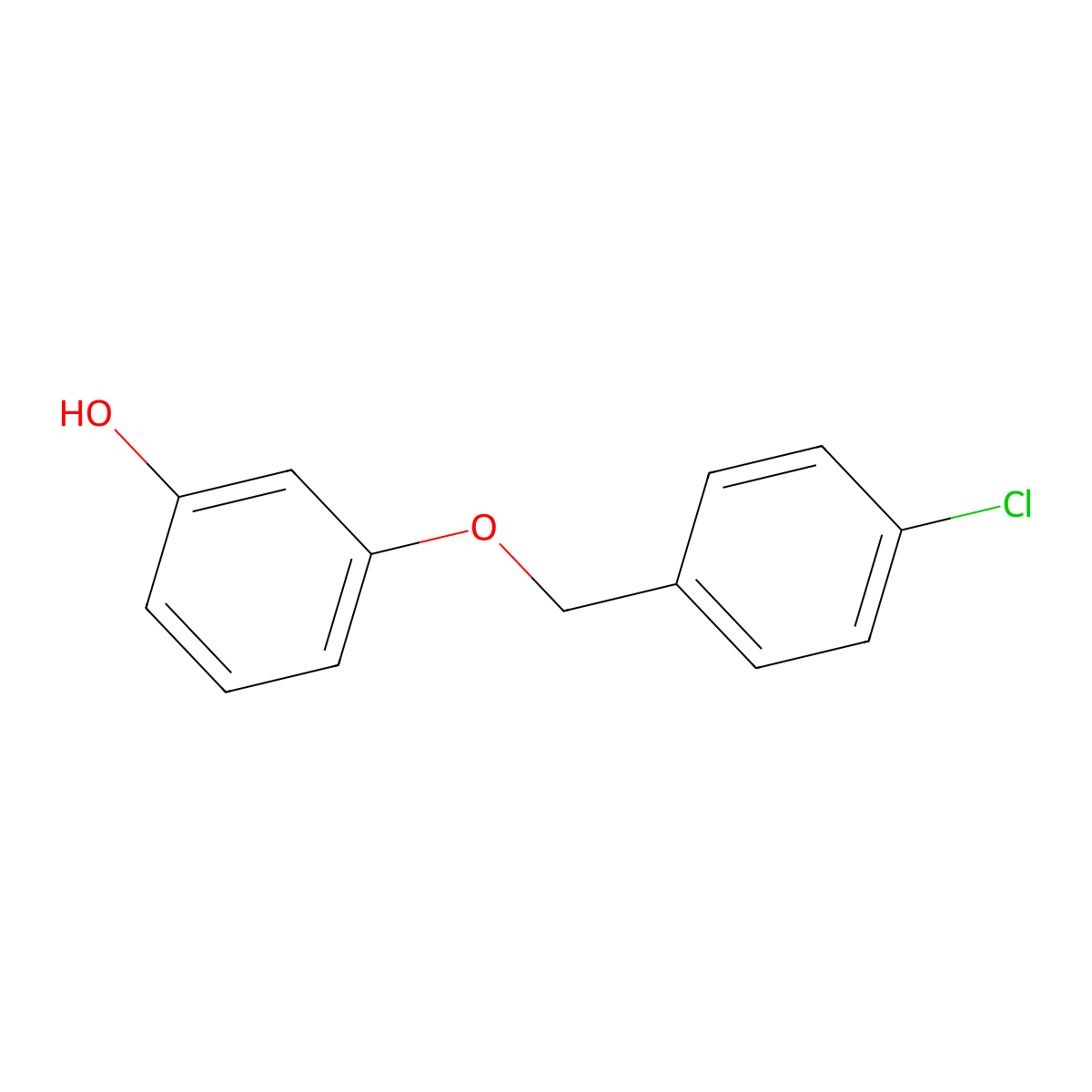 3-[(4-Chlorophenyl)methoxy]phenol molecular structure, CAS 65250-71-7