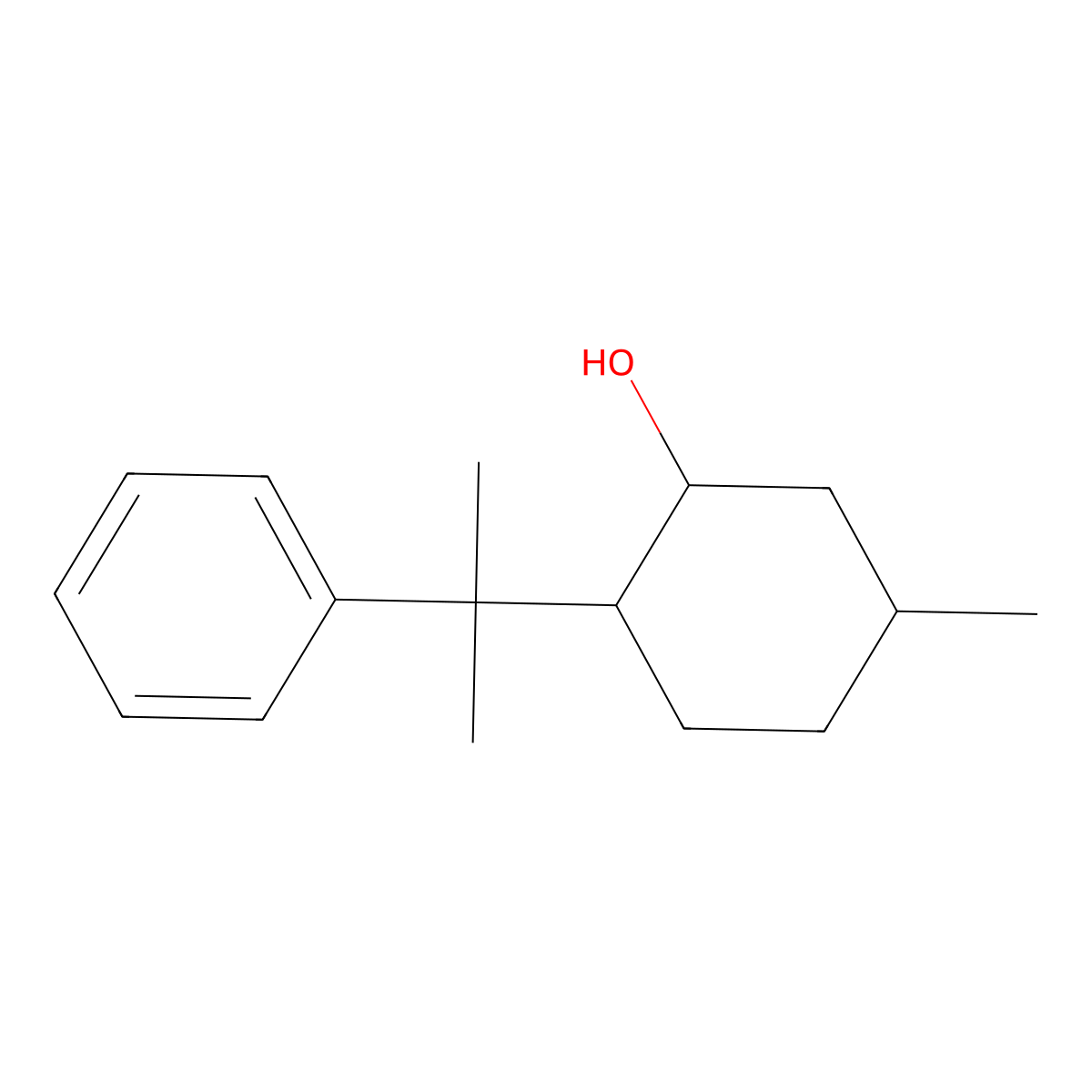 (-)-8-Phenylmenthol molecular structure, CAS 65253-04-5