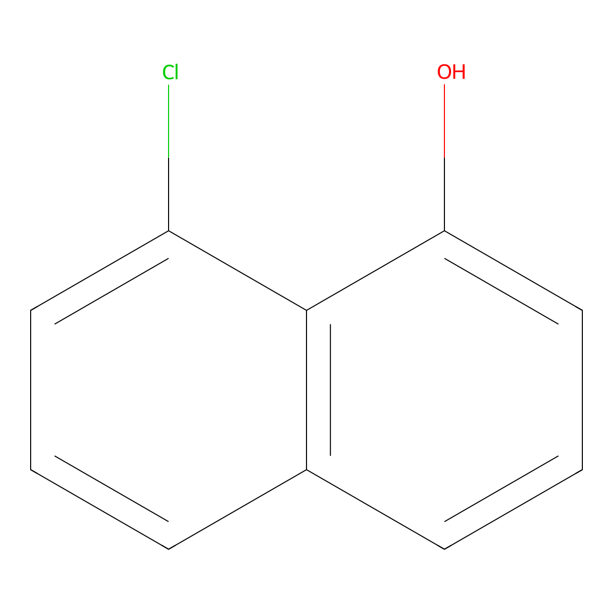 8-Chloro-1-naphthalenol molecular structure, CAS 65253-31-8