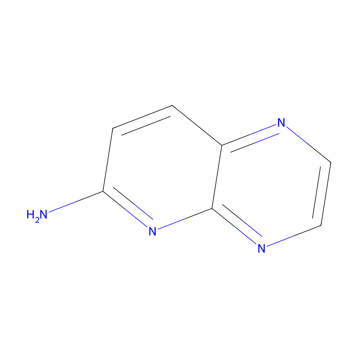 Pyrido[2,3-b]pyrazin-6-amine molecular structure, CAS 65257-68-3