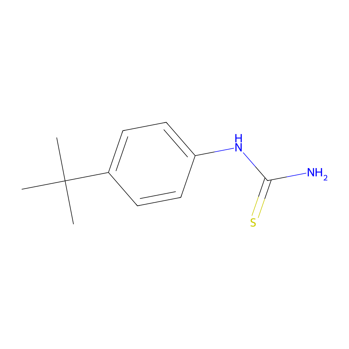 1-(4-Tert.-butylphenyl)-2-thiourea molecular structure, CAS 65259-90-7