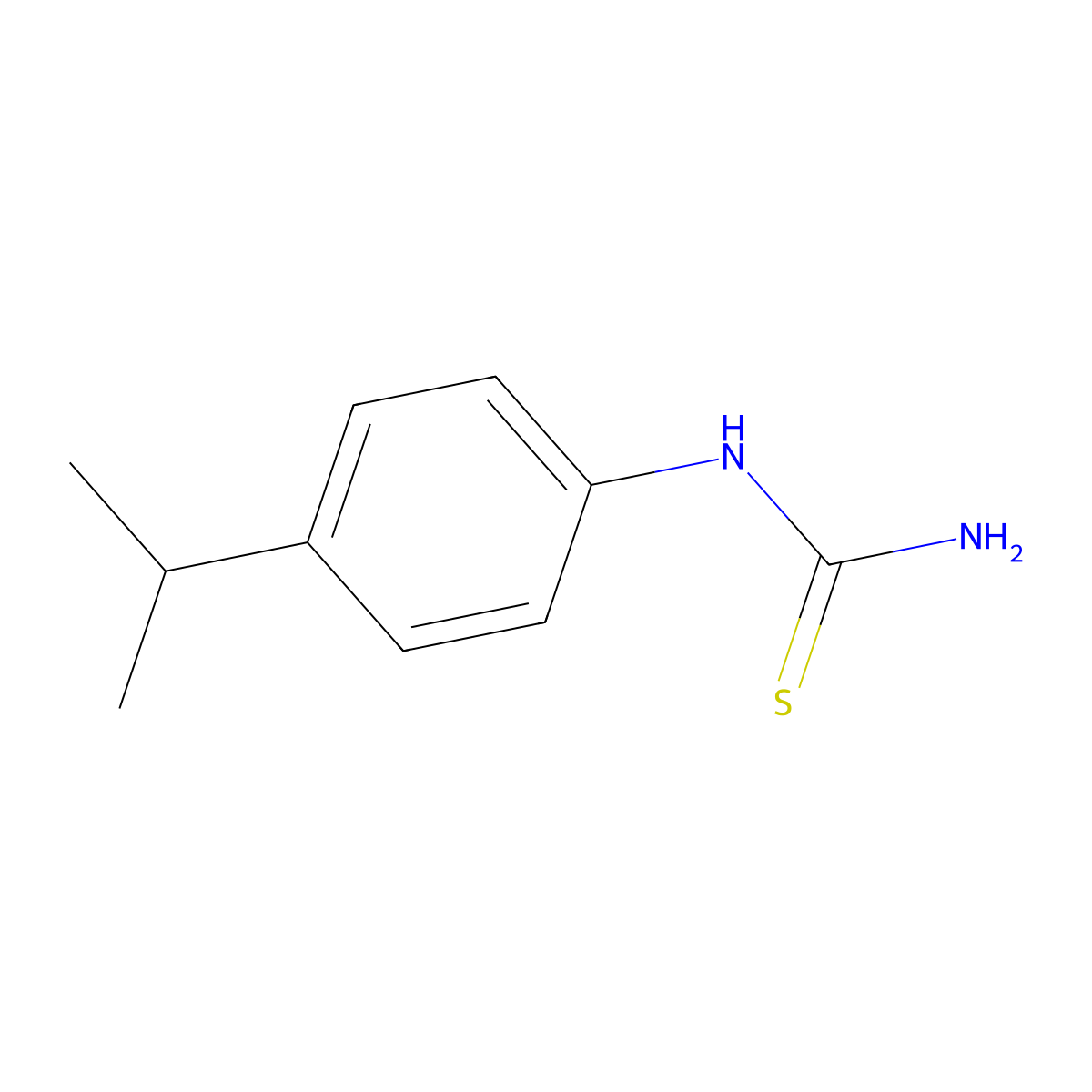 1-(4-Isopropylphenyl)-2-thiourea molecular structure, CAS 65259-91-8