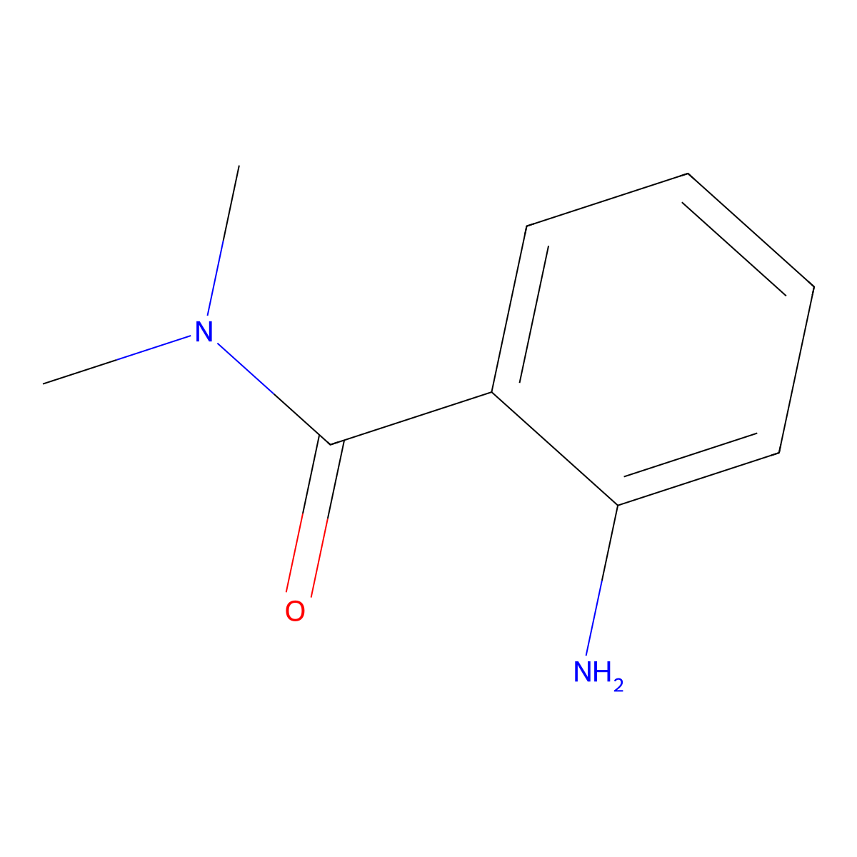 2-Amino-N,N-dimethylbenzamide molecular structure, CAS 6526-66-5
