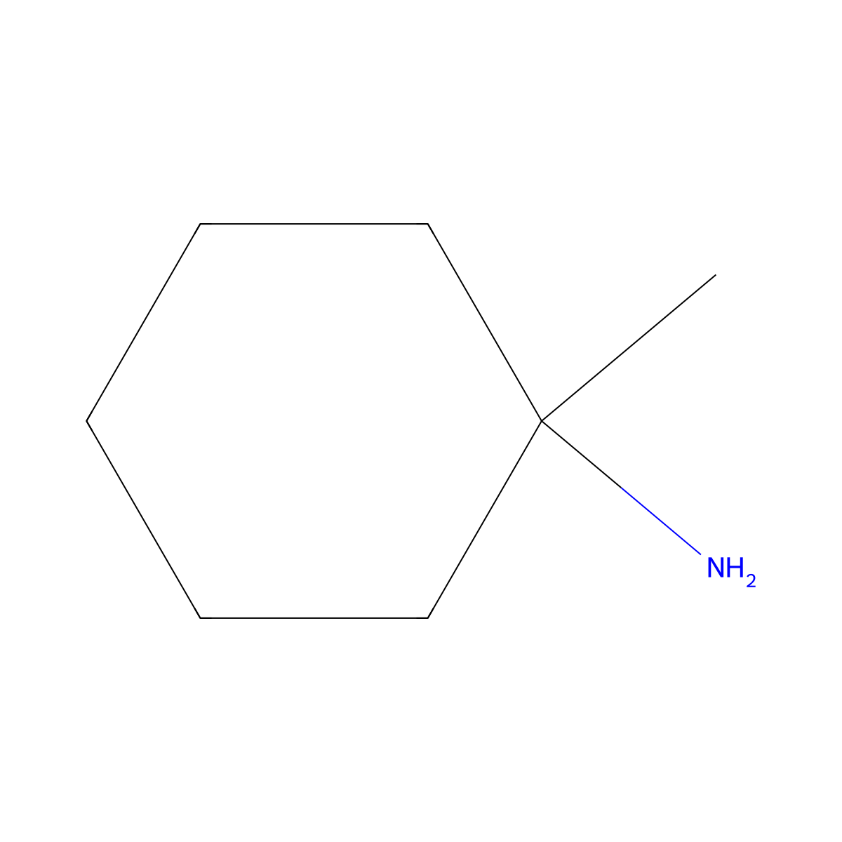 1-Amino-1-methylcyclohexane molecular structure, CAS 6526-78-9