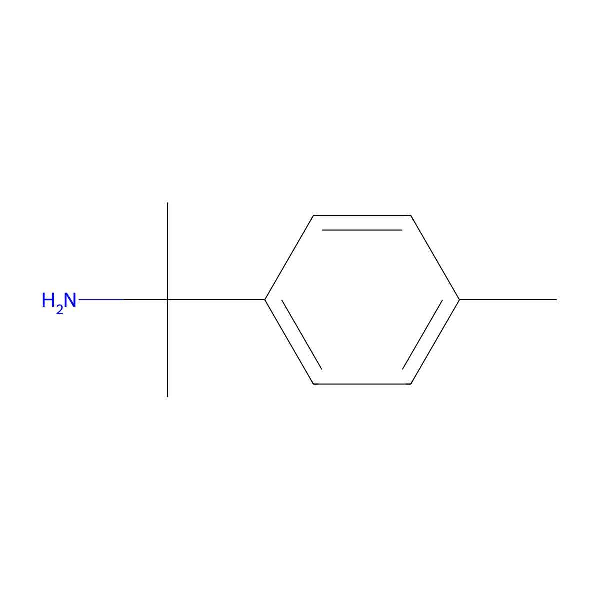 2-(4-Methylphenyl)propan-2-amine molecular structure, CAS 6526-79-0