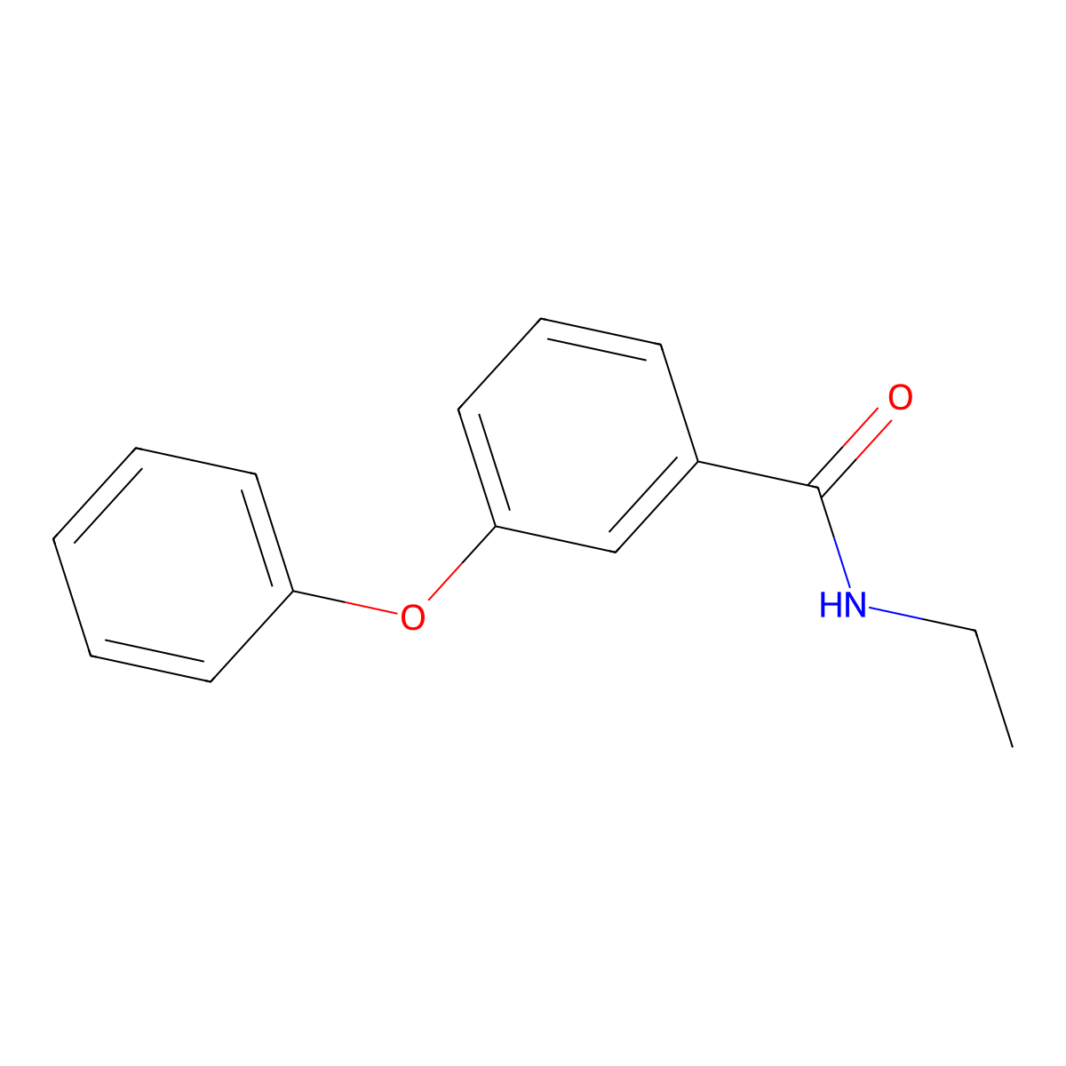 N-ethyl-3-phenoxybenzamide molecular structure, CAS 65261-06-5