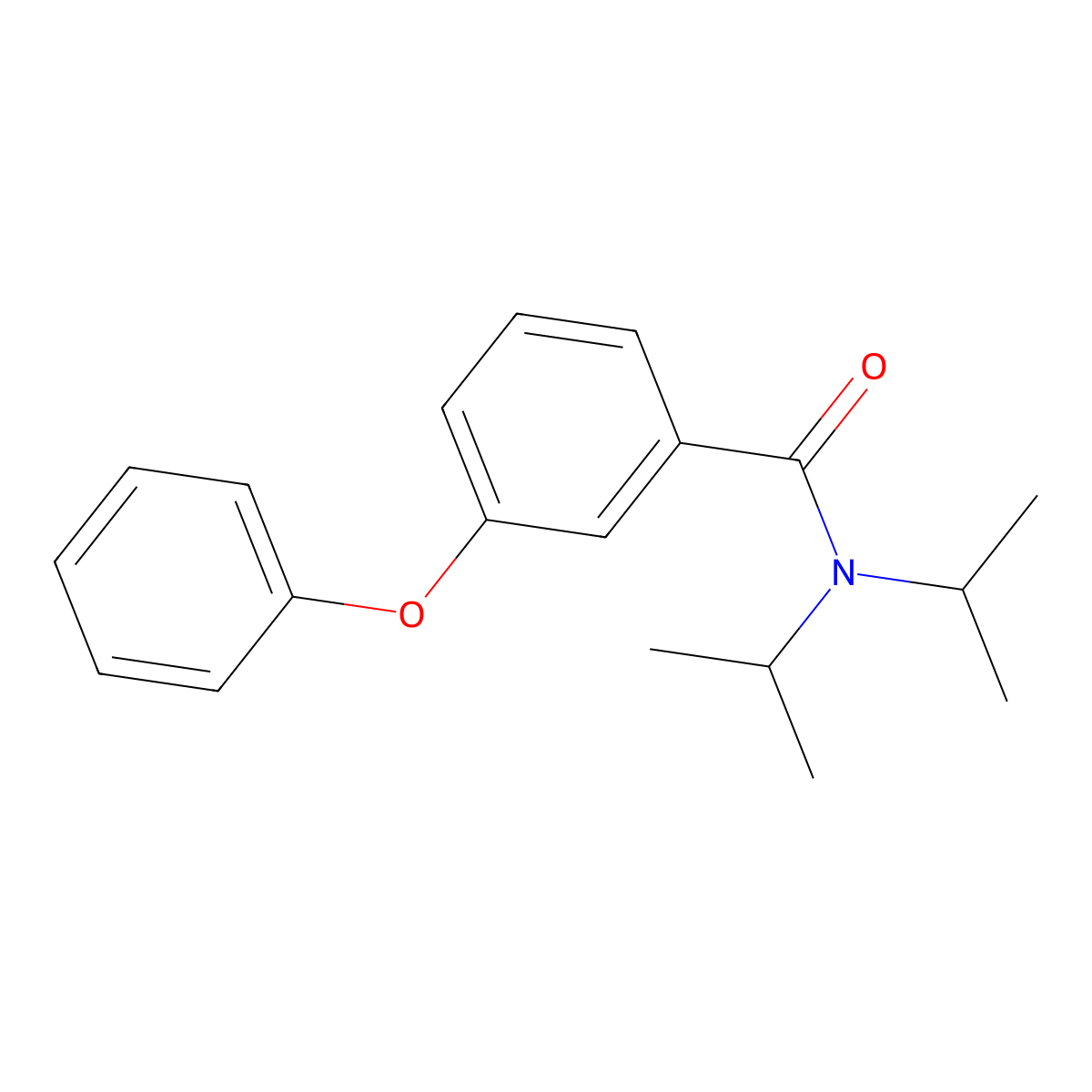 N,N-Bis(1-methylethyl)-3-phenoxybenzamide molecular structure, CAS 65261-14-5