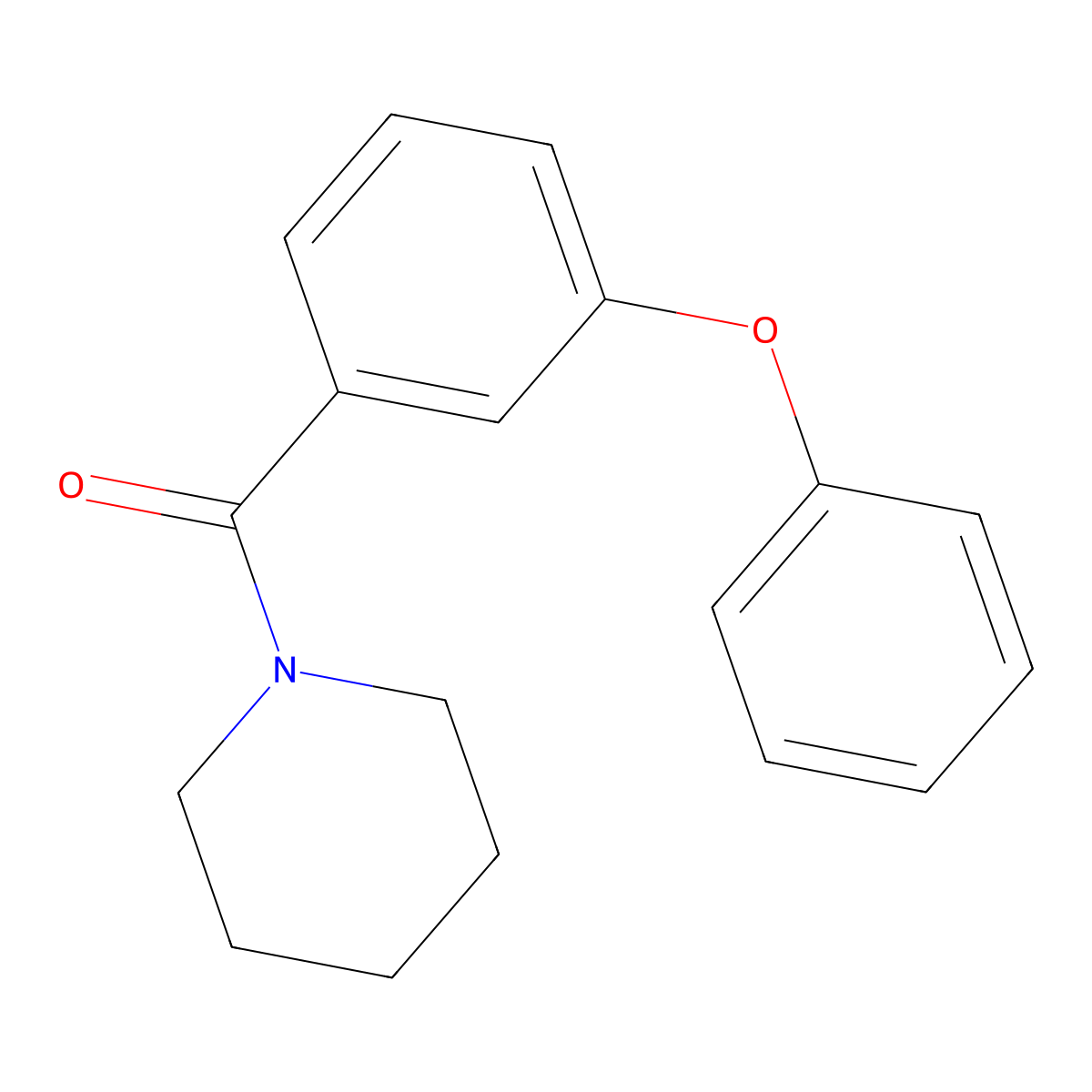 (3-Phenoxyphenyl)(piperidin-1-yl)methanone molecular structure, CAS 65261-30-5