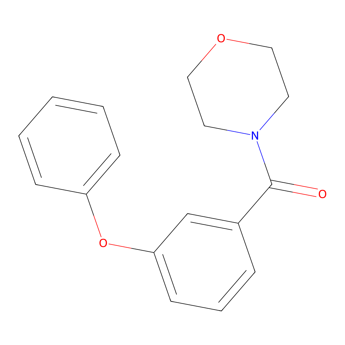Morpholino(3-phenoxyphenyl)methanone molecular structure, CAS 65261-32-7