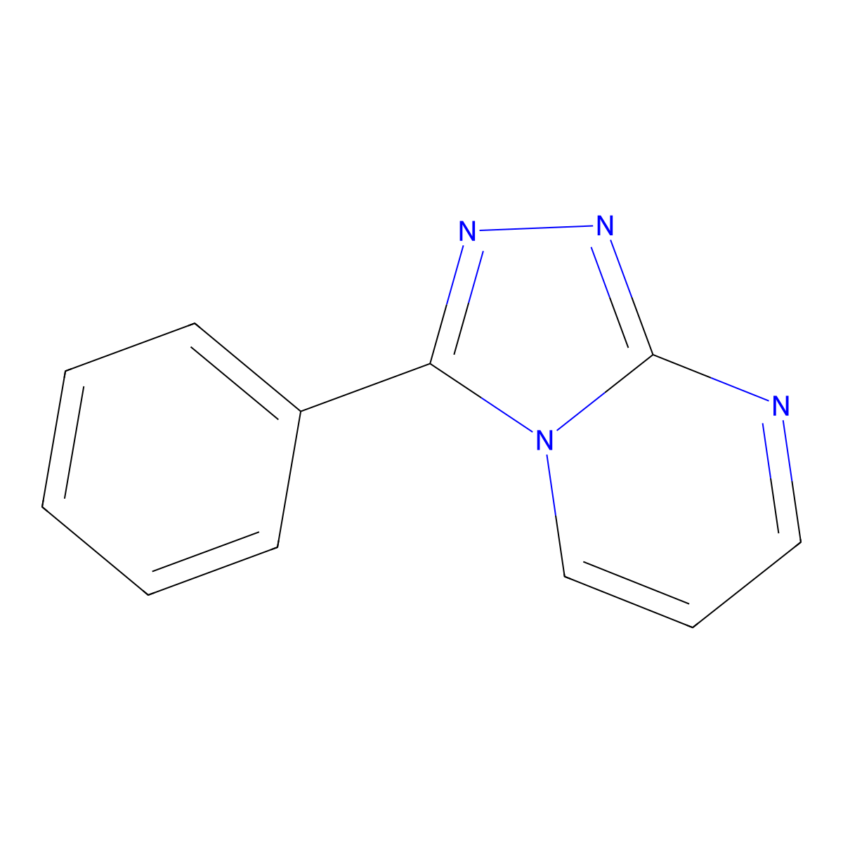 3-Phenyl[1,2,4]triazolo[4,3-a]pyrimidine molecular structure, CAS 65267-36-9