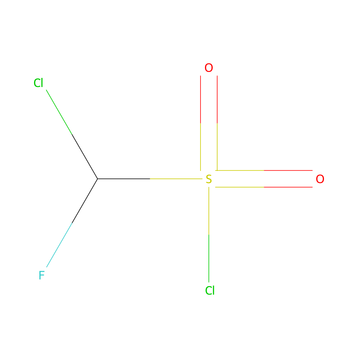 Chloro(fluoro)methanesulfonyl chloride molecular structure, CAS 65269-92-3